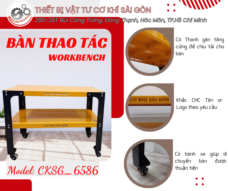 Bàn thao tác dạng lắp ráp CKSG - Bàn làm việc công nghiệp chất lượng