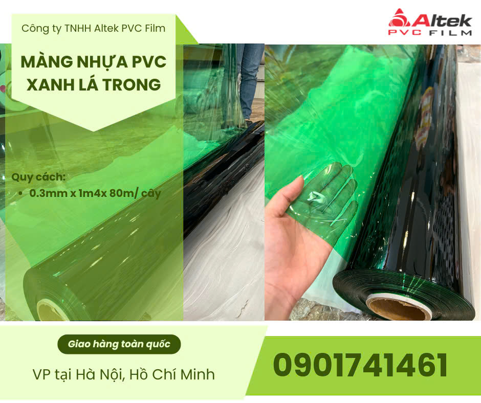 Phân phối màng nhựa pvc nhiều màu tại Hà Nội, Hồ Chí Minh