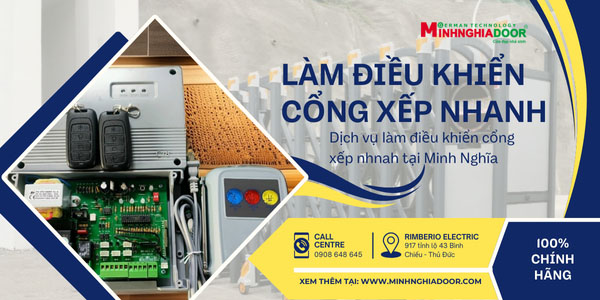 Top 7 remote cổng xếp tự động đáng mua tại Minh Nghĩa