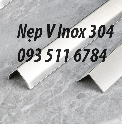 Nẹp chống trơn nẹp V Inox màu Nẹp nhôm T10mm trang trí