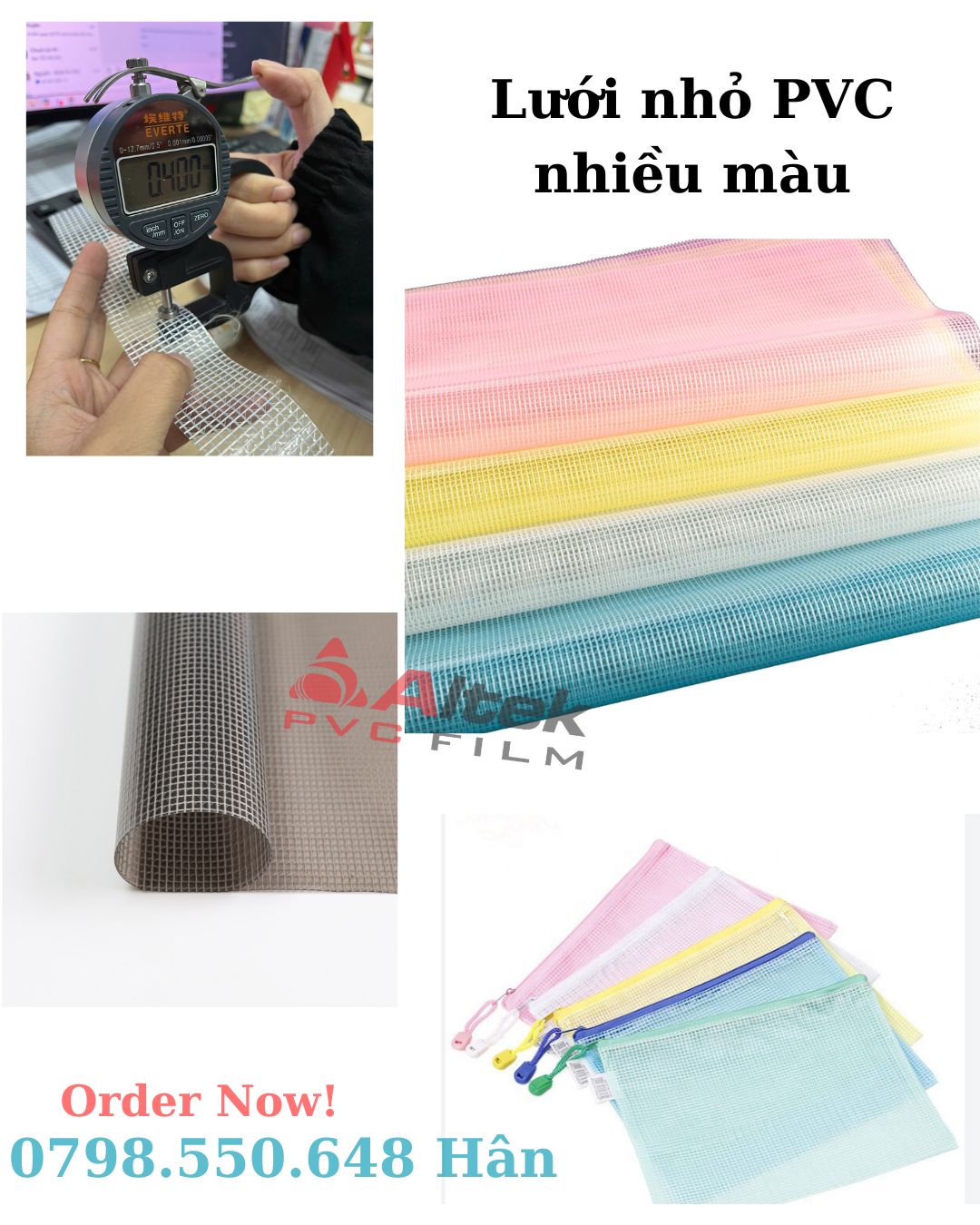 Màng lưới pvc nhiều màu giá tốt nhất tại kho