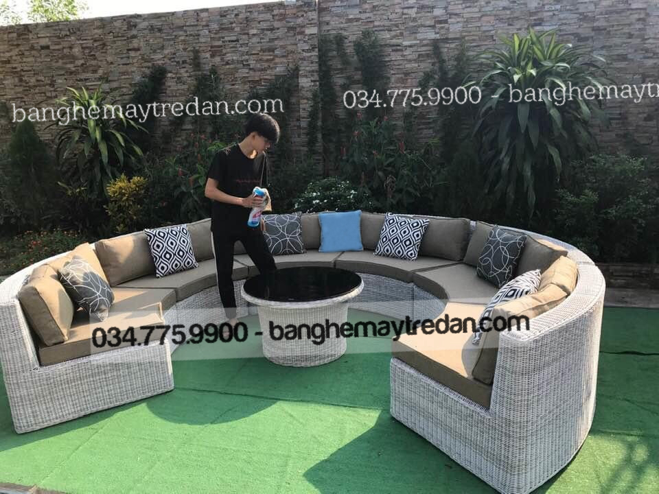 Bán sofa chữ U để ngoài trời chất lượng tốt