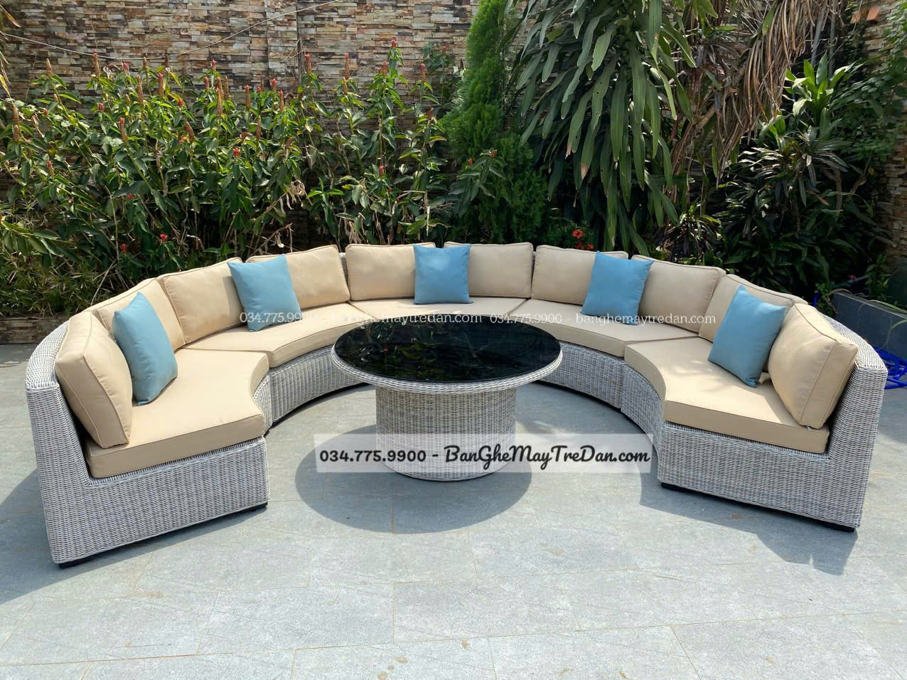 Bán sofa chữ U để ngoài trời chất lượng tốt