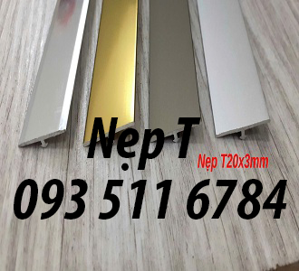 Nẹp T nhôm Inox Nẹp nhựa chống trơn nẹp luồn dây điện