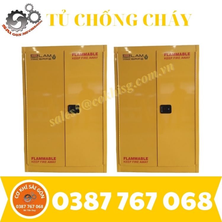 Tủ đựng hóa chất chống cháy loại 2 cửa CKSG - FM170