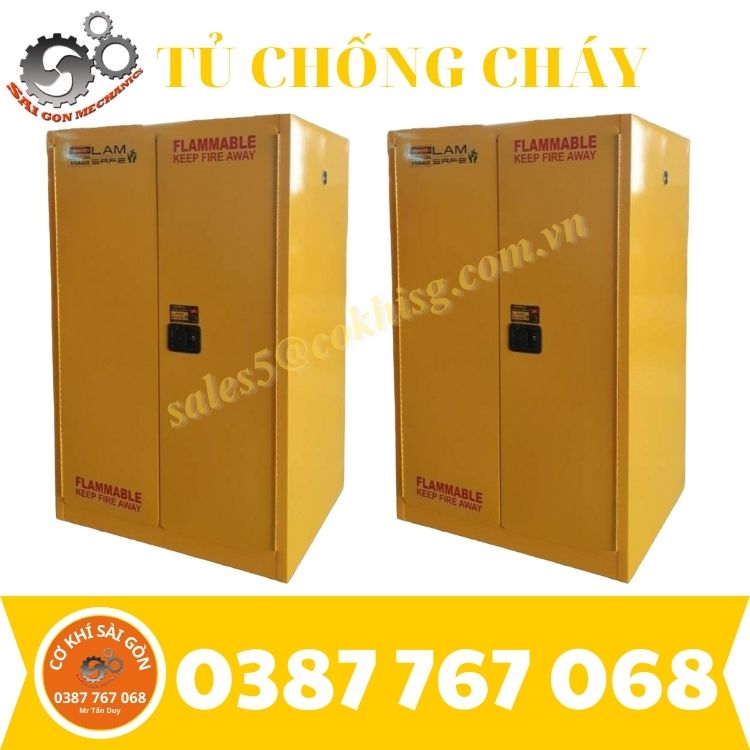 Tủ đựng hóa chất chống cháy loại 2 cửa CKSG - FM340