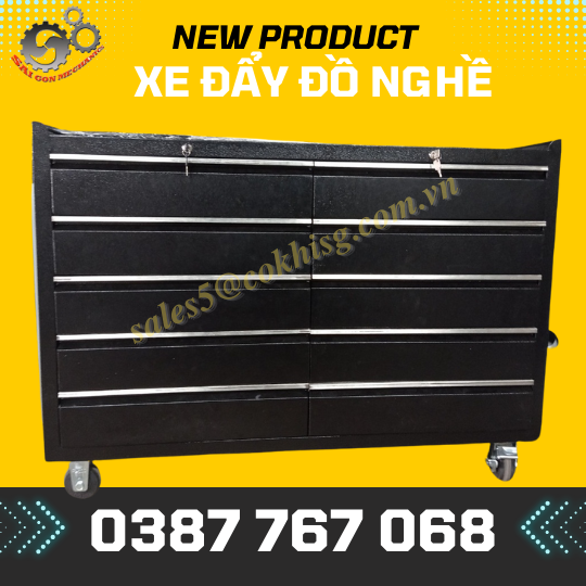 Xe đẩy dụng cụ đồ nghề 05 ngăn model: cksg-8209