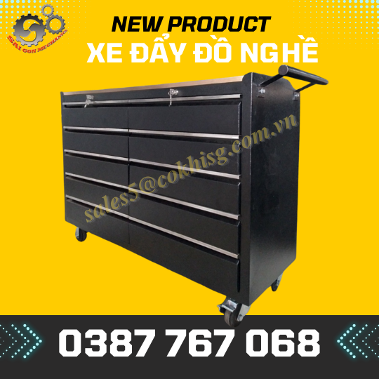 Xe đẩy dụng cụ đồ nghề 05 ngăn model: cksg-8209