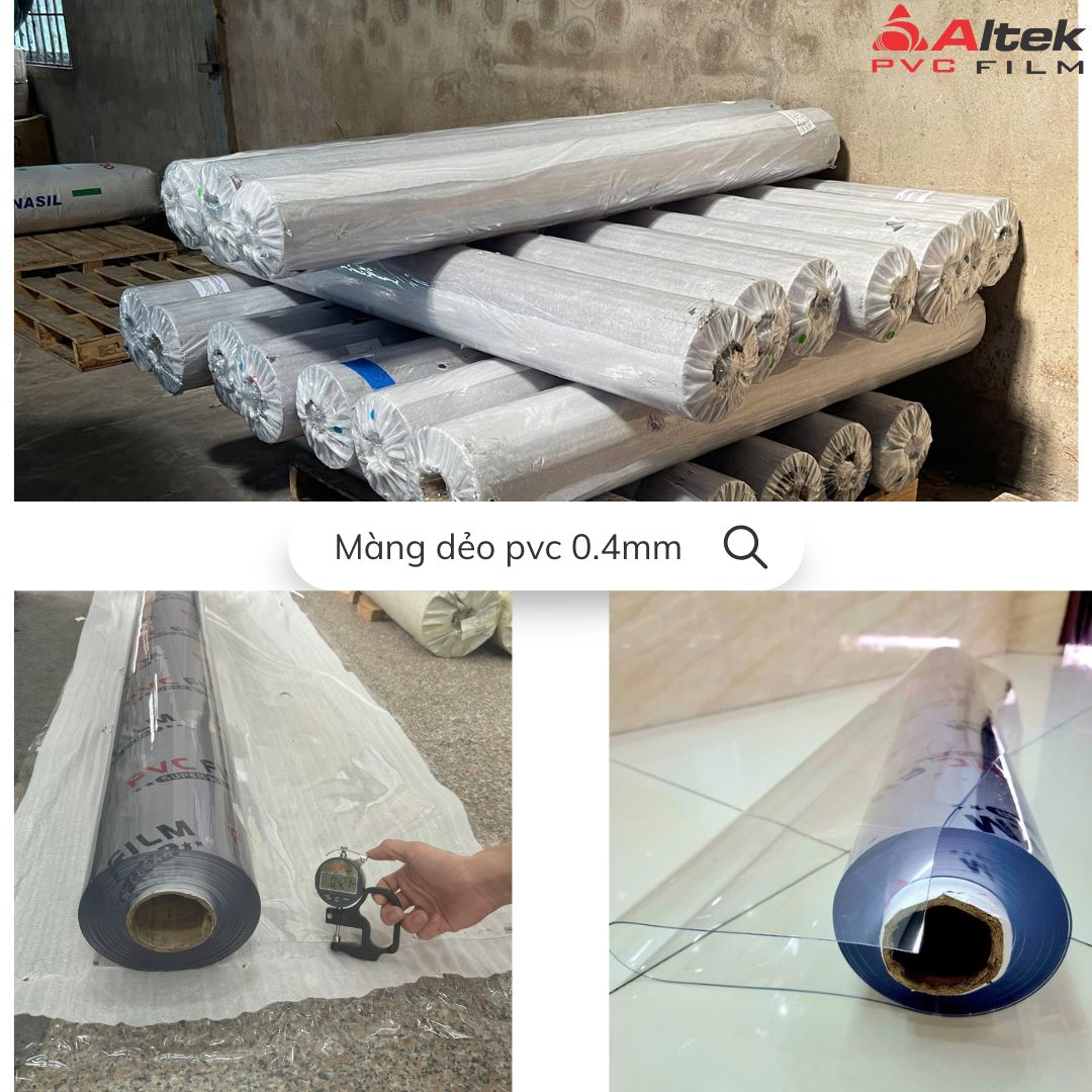 Màng pvc dẻo trong suốt quy cách 0.4mm giá tốt