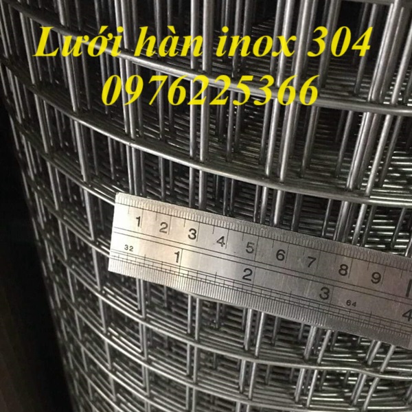 Cung cấp lưới hàn inox 304 ô 5x5, 10x10, 15x15, 20x20, 25x25, 30x30