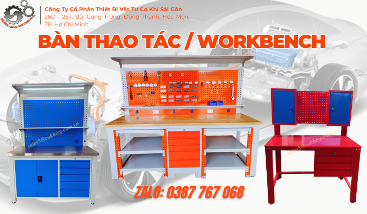 Bàn thao tác công nghiệp ( Workbench) - Giải pháp cho nhà xưởng