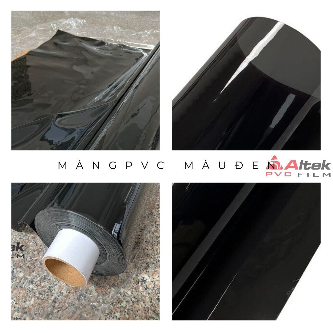 Màng pvc trong màu đen giá tốt hàng có sẵn