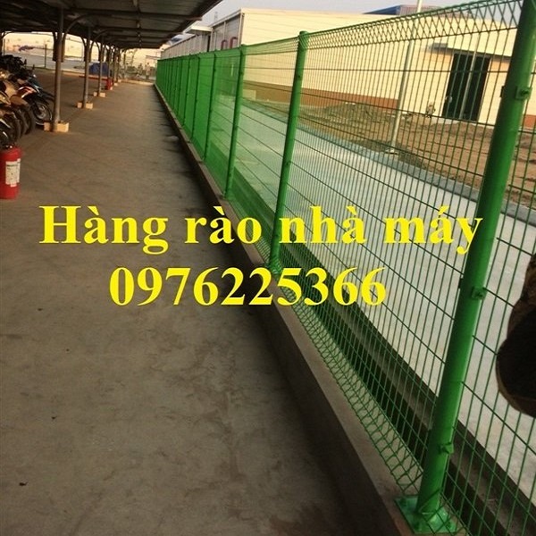 Mẫu hàng rào lưới thép gập tam giác hai đầu