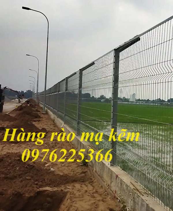 Lưới hàng rào chấn sóng mạ kẽm nhúng nóng D4, D5, D6
