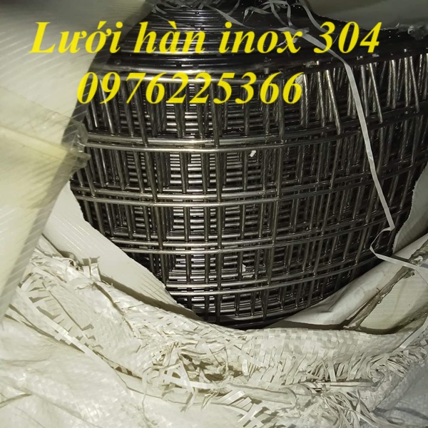 Lưới hàn inox 304 mắt vuông 12x12, 15x15, 25x25, 30x30, 50x50