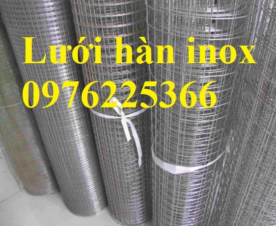 Lưới hàn inox 304 mắt vuông 12x12, 15x15, 25x25, 30x30, 50x50
