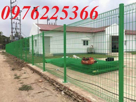Hàng rào lưới thép gập 2 đầu D4, D5, D6, D8 mạ kẽm, sơn tĩnh điện