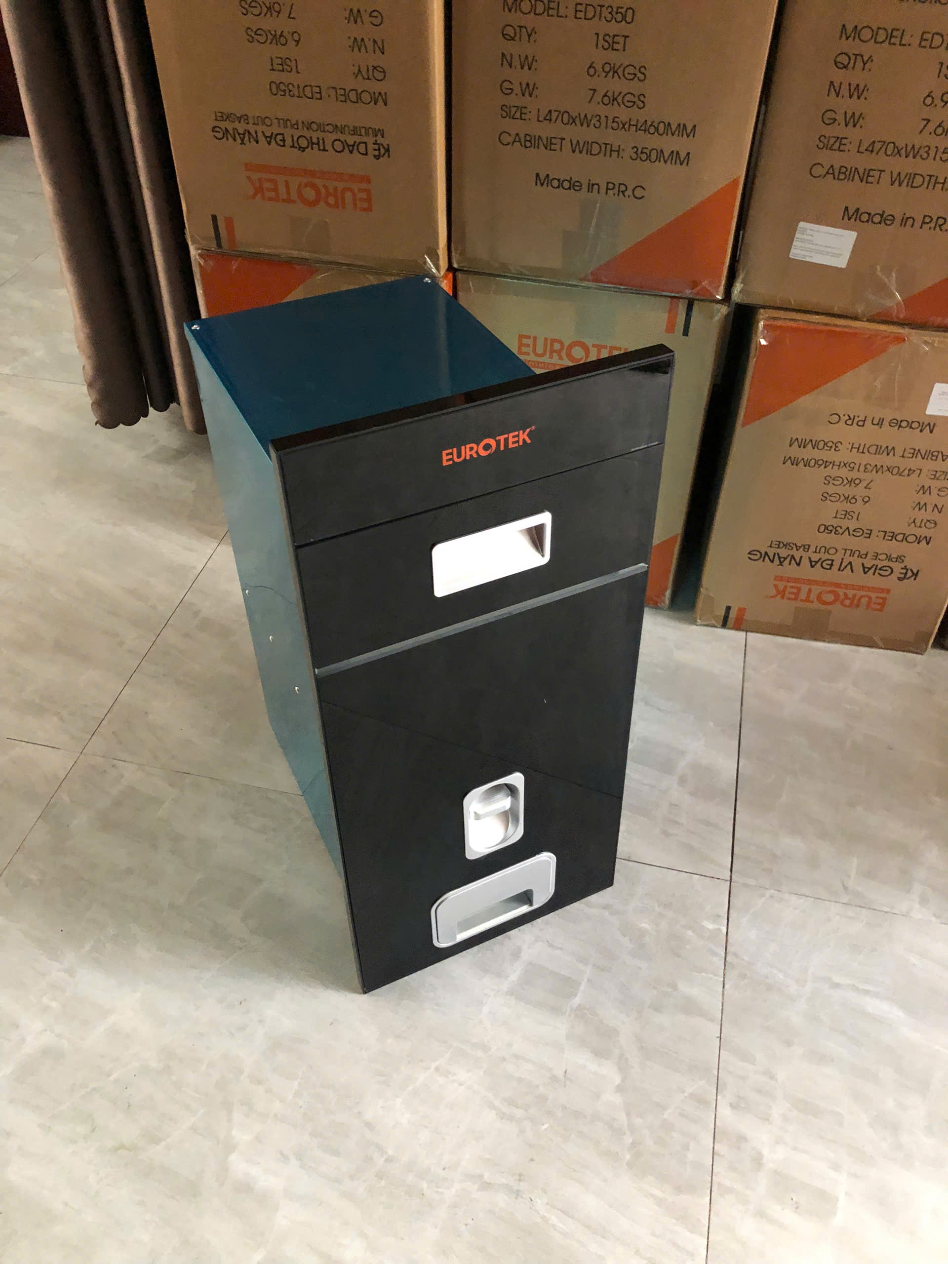 Thùng Đựng Gạo Mặt Gương Cao Cấp Eurotek, Hiện Đại, Thẩm Mỹ