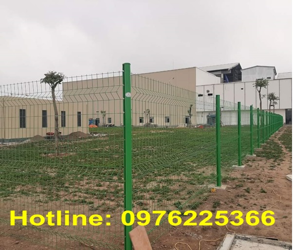 Thi công hàng rào lưới thép, hàng rào mạ kẽm sơn tĩnh điện giá rẻ