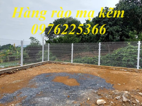 Thi công hàng rào lưới thép, hàng rào mạ kẽm sơn tĩnh điện giá rẻ