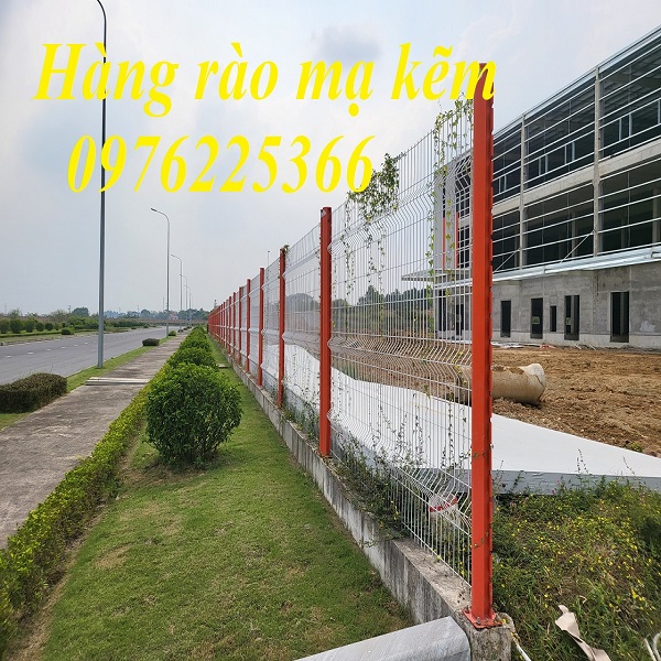 Thi công hàng rào lưới thép, hàng rào mạ kẽm sơn tĩnh điện giá rẻ