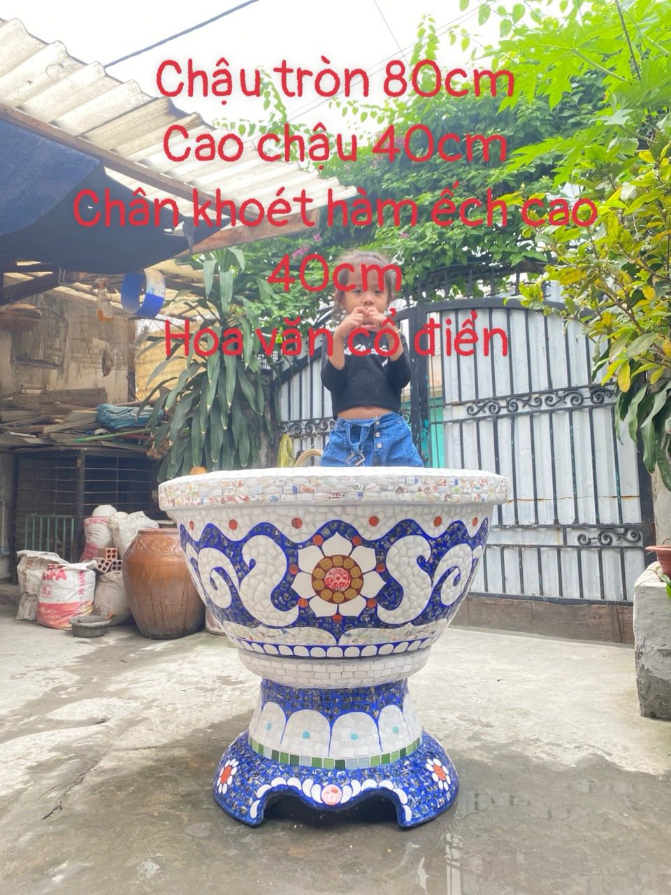 Nghề khảm sành sứ - Nghệ thuật từ mảnh vỡ - chuyên chậu cảnh