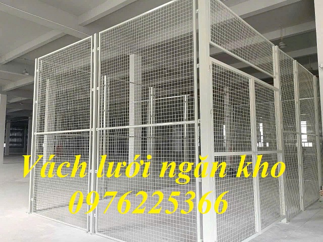 vách lưới ngăn kho - Nhận sản xuất vách lưới thép ngăn kho tại Hà Nội