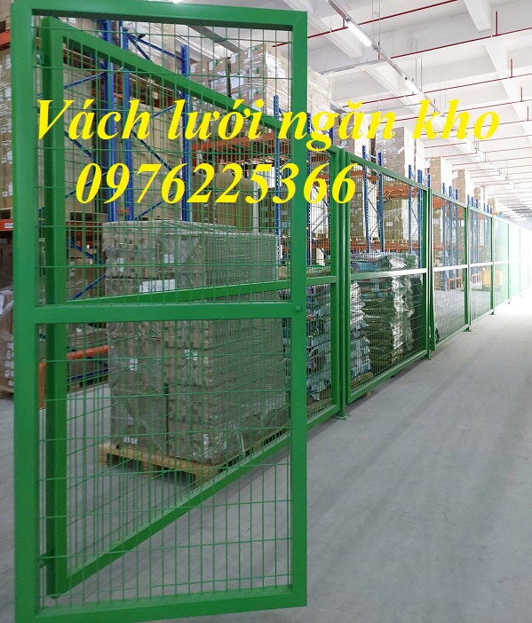 vách lưới ngăn kho - Nhận sản xuất vách lưới thép ngăn kho tại Hà Nội