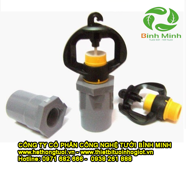 vòi phun Gyronet, vòi phun mưa tưới rau, 