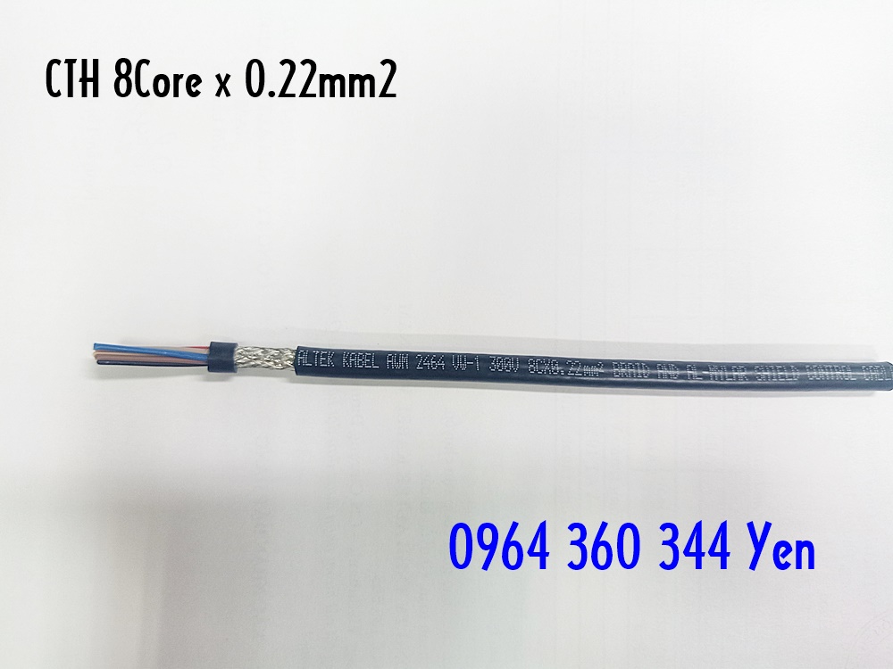 Cáp tín hiệu chống nhiễu 8 x 0.22 (24AWG) Altek Kabel 