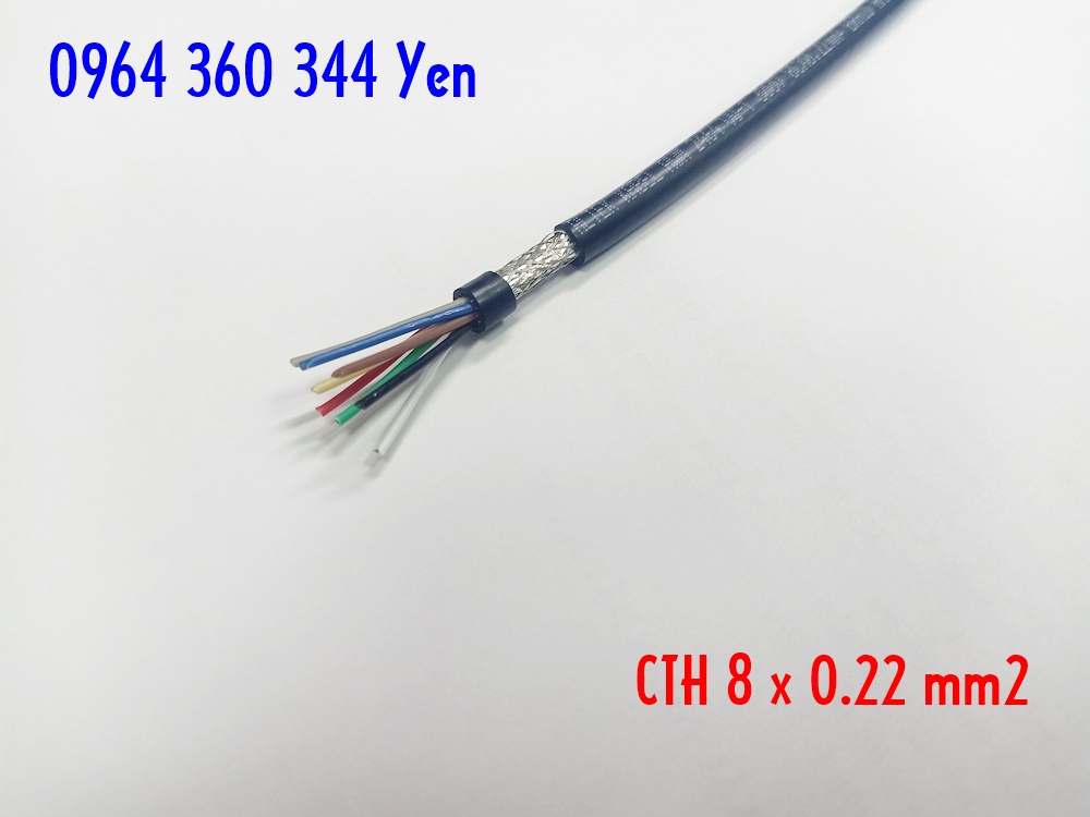 Cáp tín hiệu chống nhiễu 8 x 0.22 (24AWG) Altek Kabel 