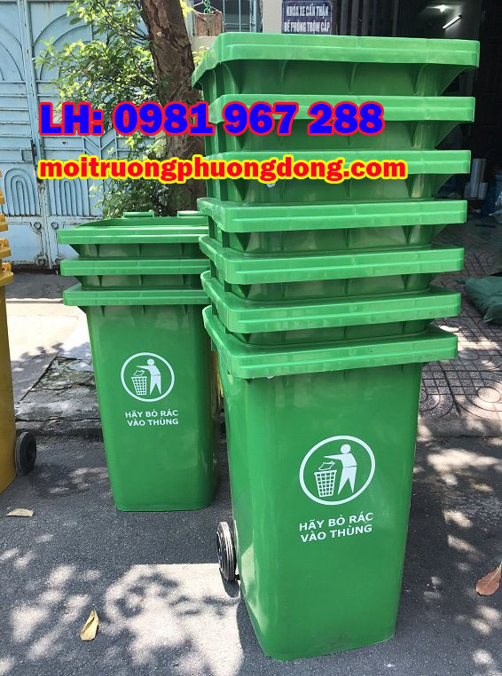 Giá thùng rác nhựa  HDPE 240 lít bao nhiêu ?