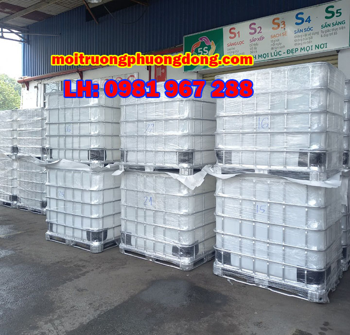 Thùng nhựa đựng nước 1000L tank ibc1 khối