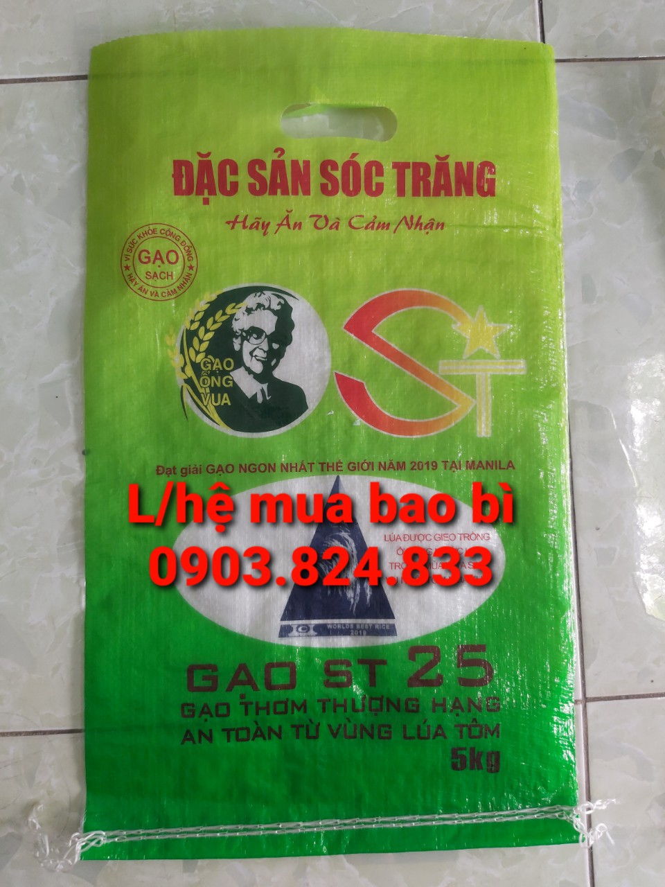 Bao pp dệt, bao đựng gạo tết có in và không in giá rẻ