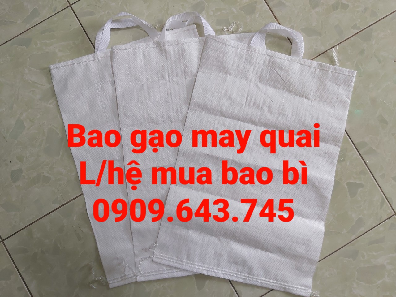 Bao pp dệt, bao đựng gạo có quai xách và không quai xách