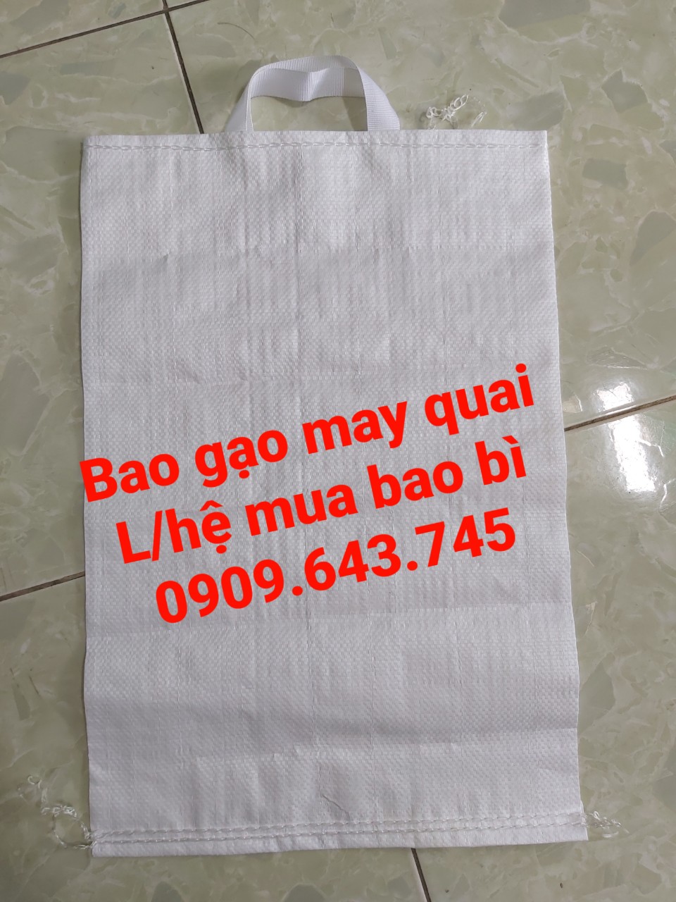 Bao pp dệt, bao đựng gạo có quai xách và không quai xách