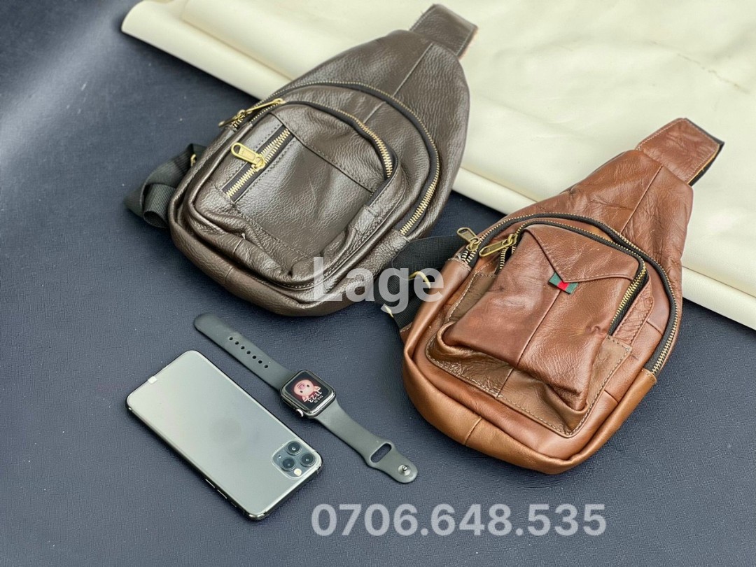Túi đeo chéo da bò. Giá sỉ tận xưởng 250k