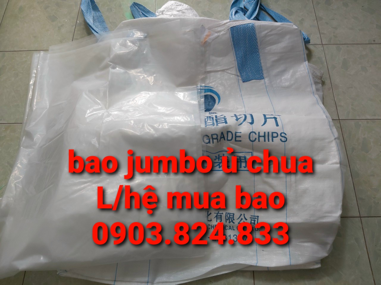 Bao jumbo 500 kg, bao jumbo giá rẻ, bao jumbo 1 tấn ủ chua