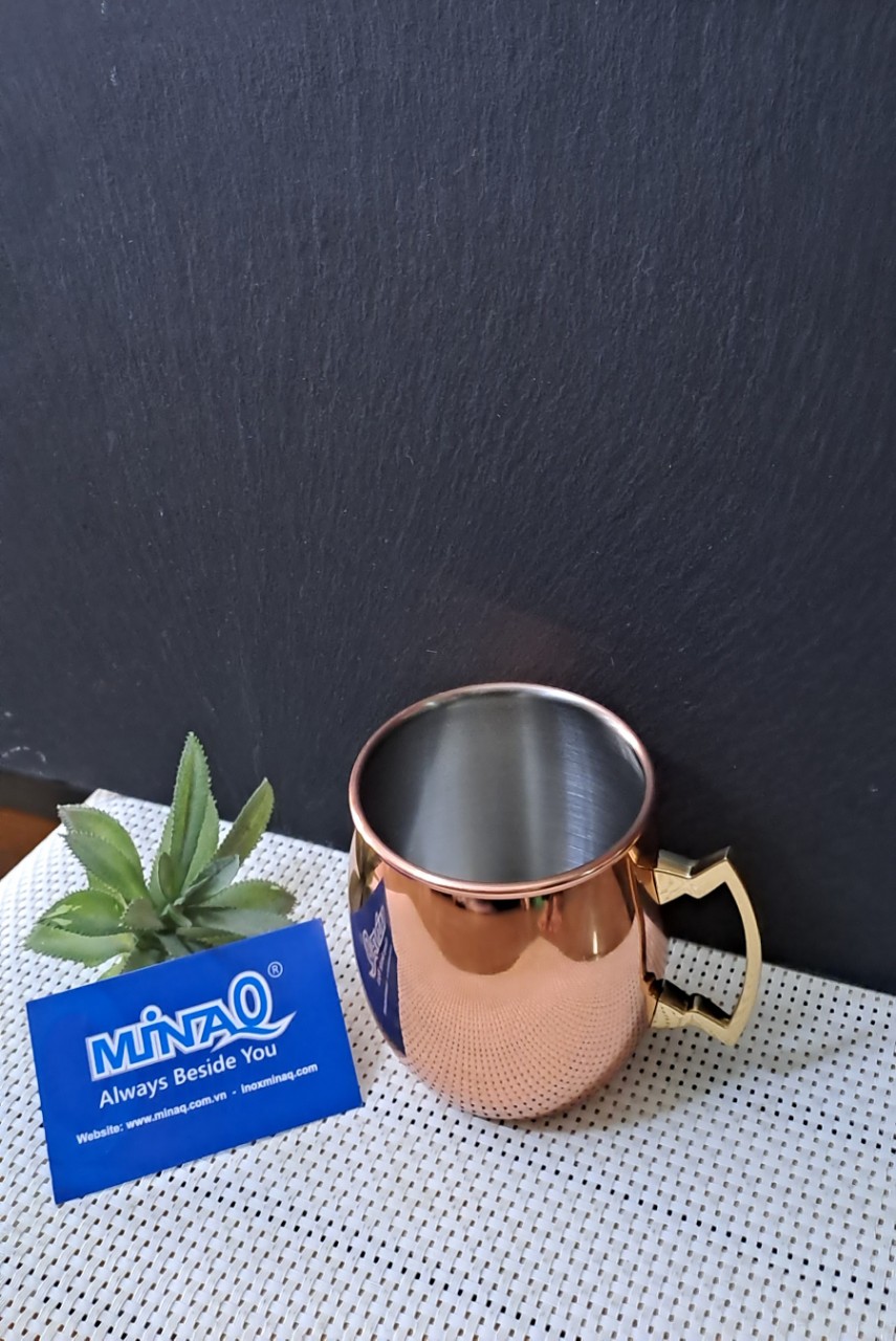 Ly inox mạ đồng, ly cocktail, ly uống bia