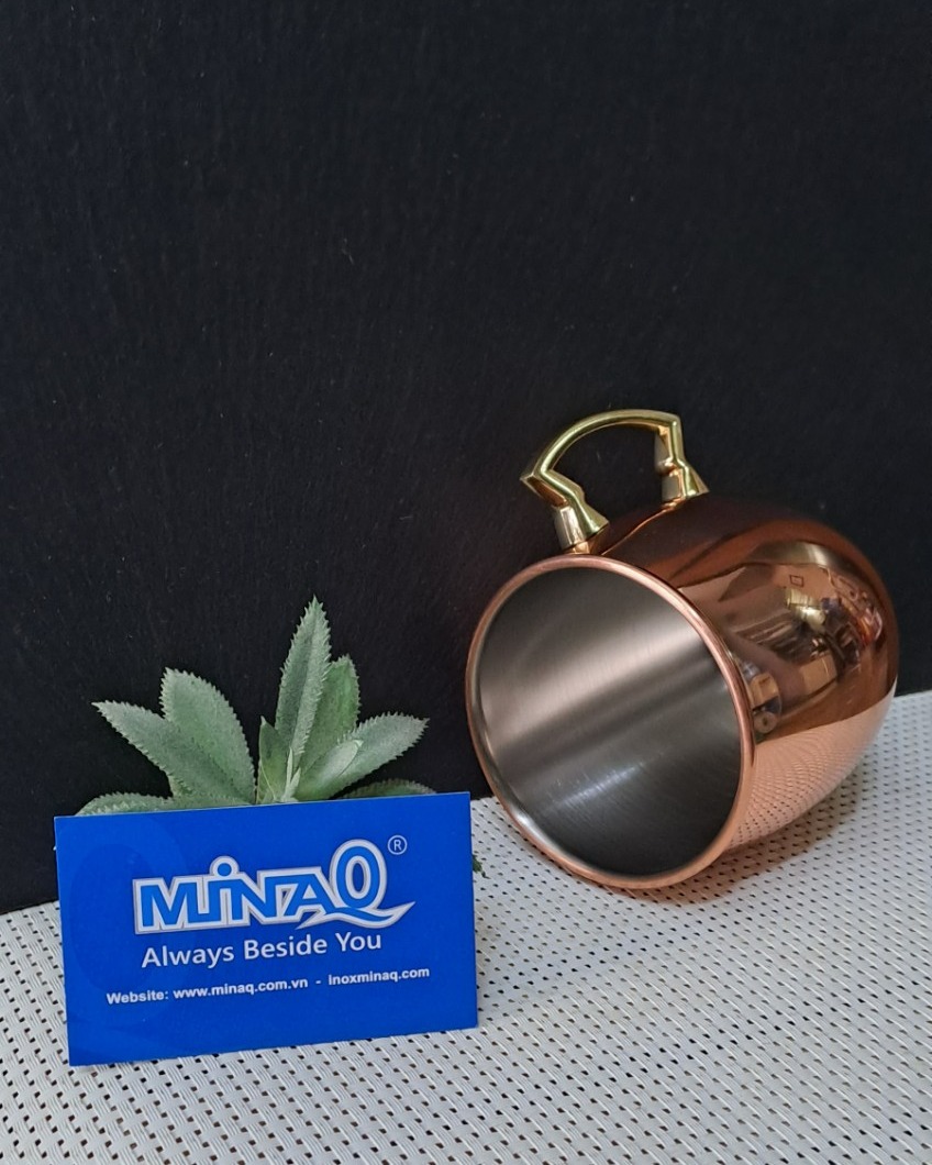 Ly inox mạ đồng, ly cocktail, ly uống bia