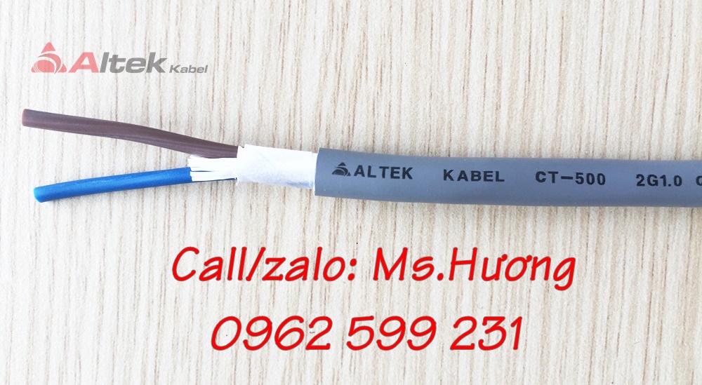 Cáp điều khiển Altekkabel  2 lõi 0.5mm đến 1.5mm