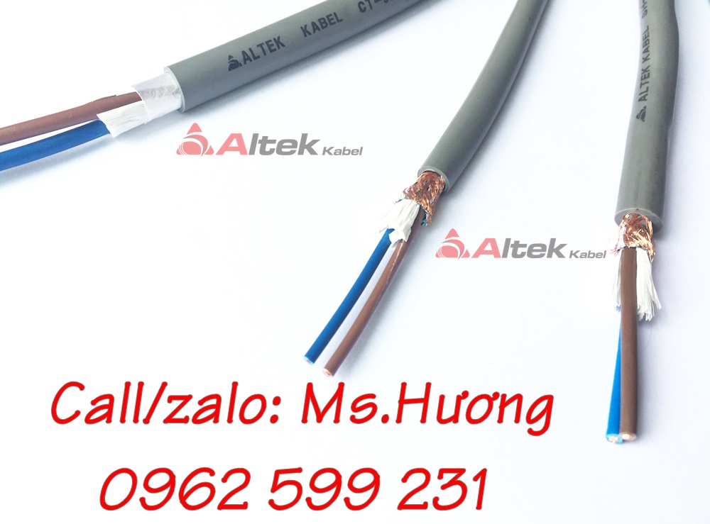 Cáp điều khiển Altekkabel  2 lõi 0.5mm đến 1.5mm