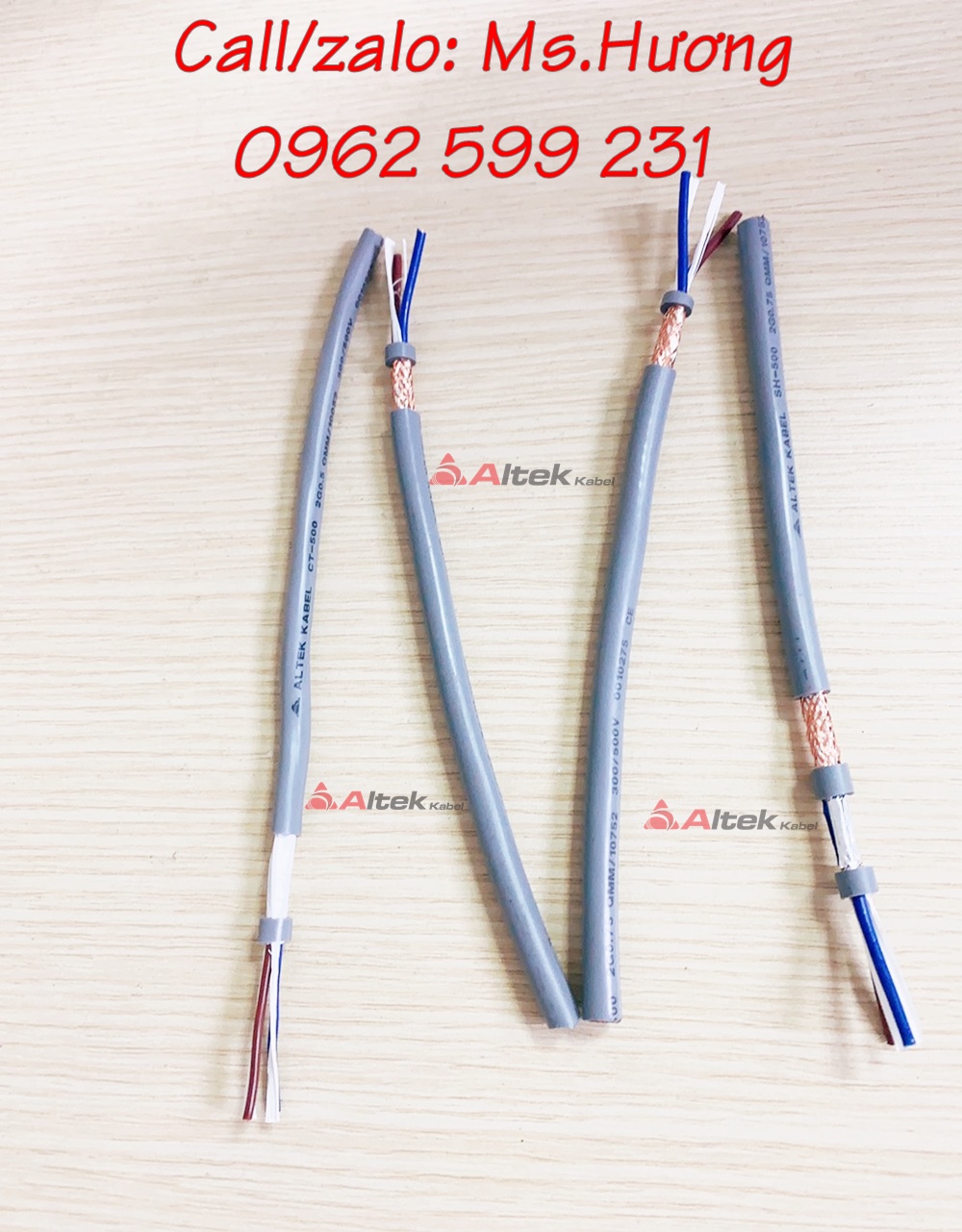 Cáp điều khiển Altekkabel  2 lõi 0.5mm đến 1.5mm