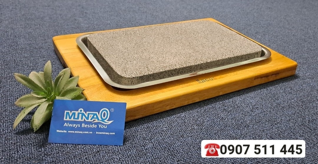 Khay đ&aacute nướng thịt, khay đ&aacute nướng b&ograve, khay nướng bằng đ&aacute