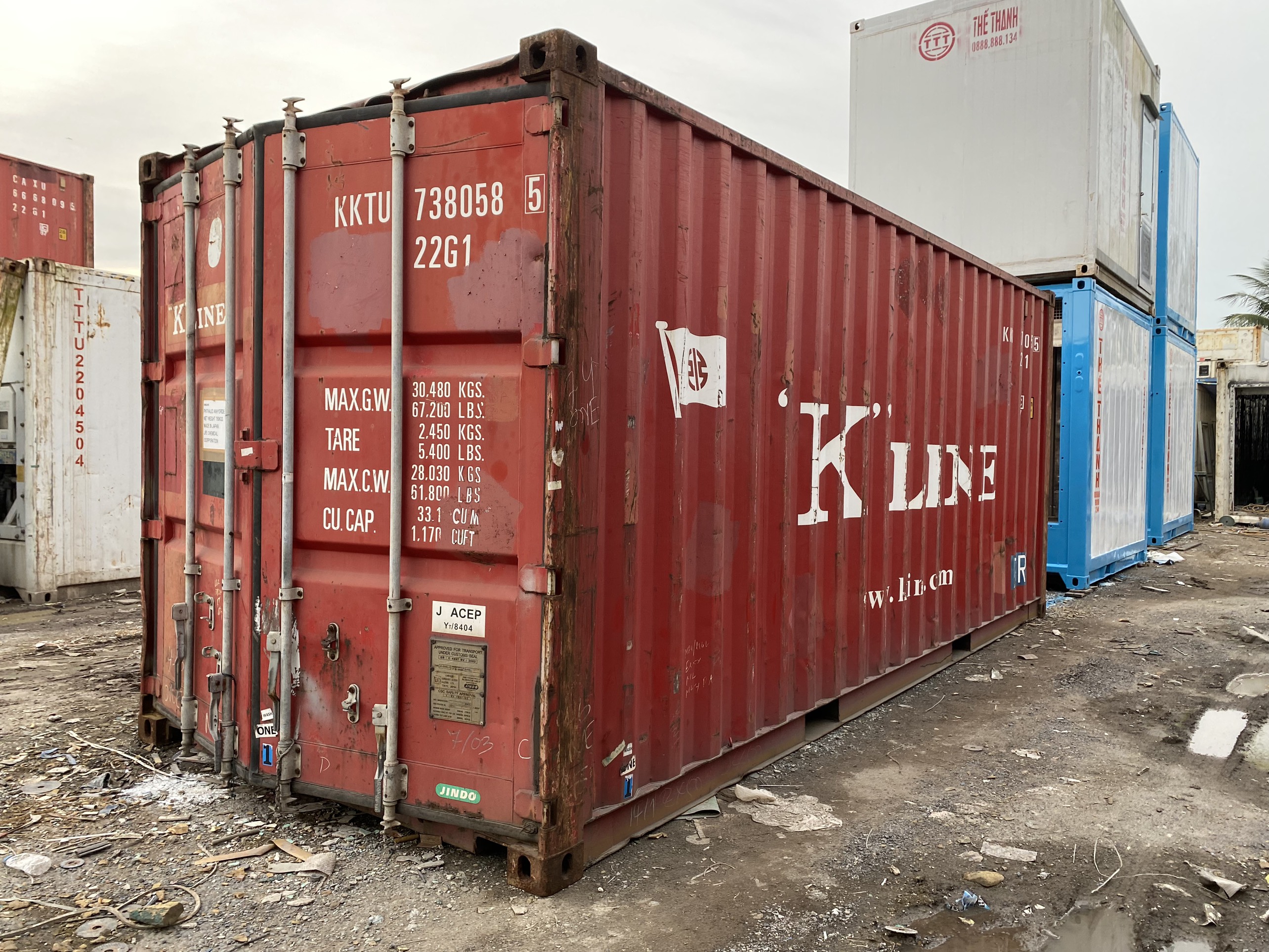 Container khô 20feet thanh lí chất lượng 80-85% 