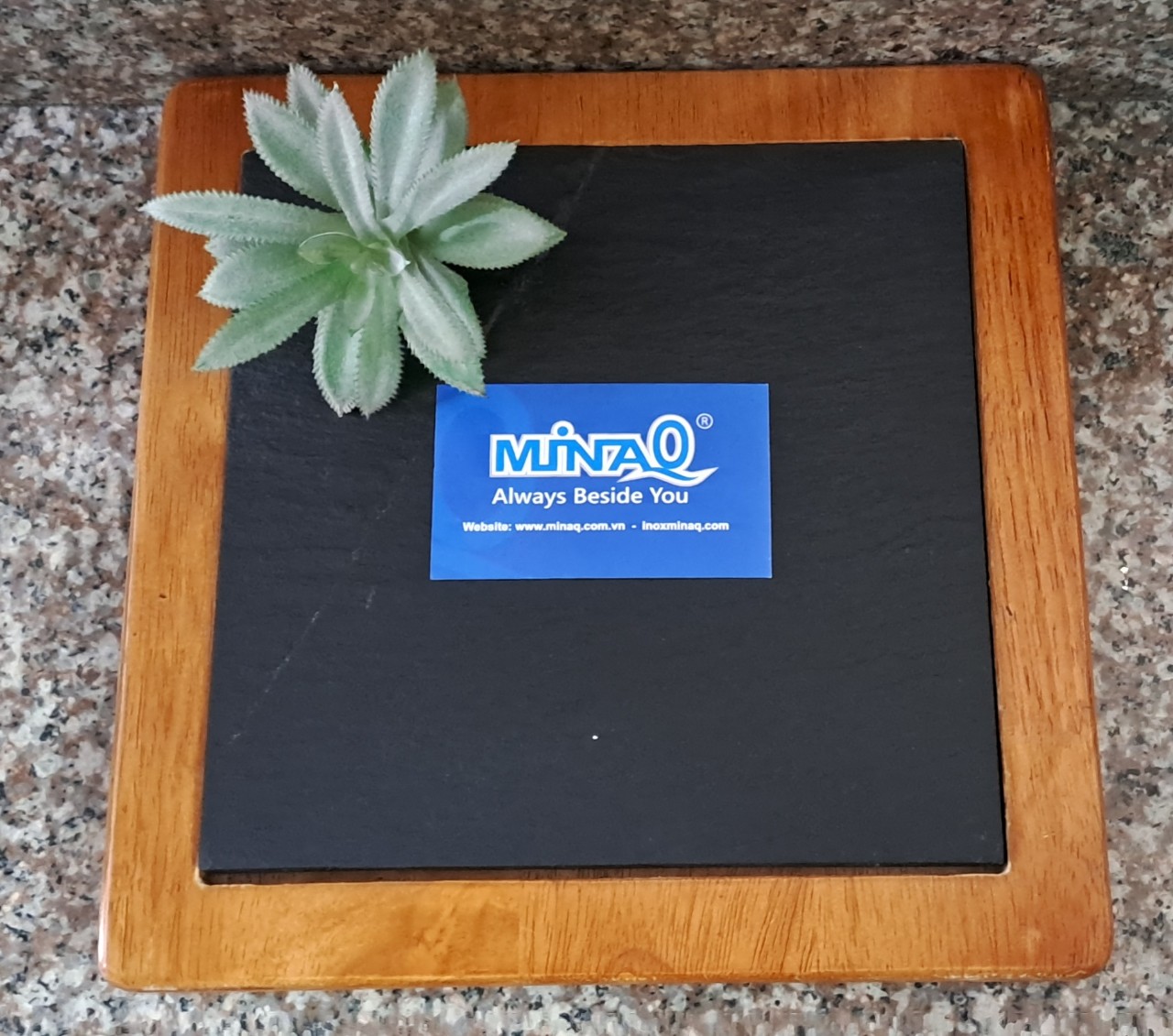 Bộ khay đ&aacute đen trưng b&agravey vu&ocircng, khay đ&aacute đen decor