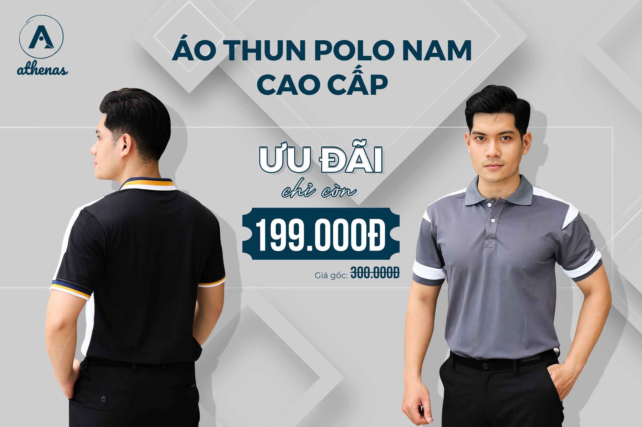 Áo thun polo nam cao cấp. Ưu đãi còn 199k 