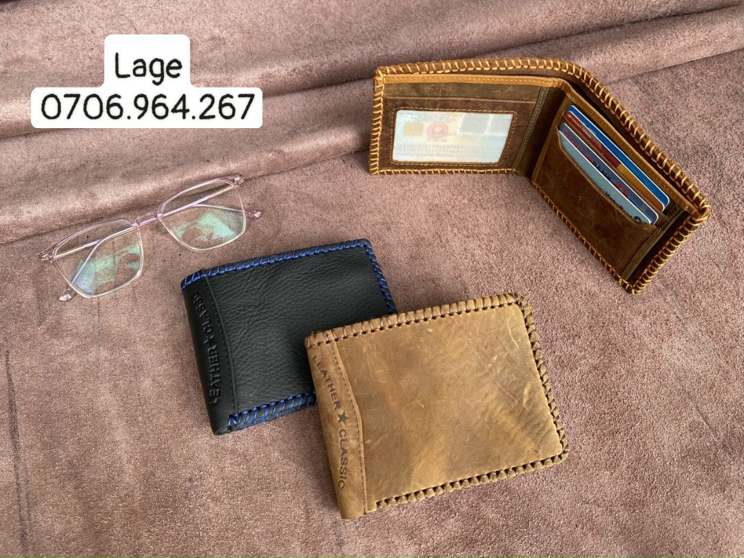 Dòng ví da sáp khâu viền chuyên chạy ads