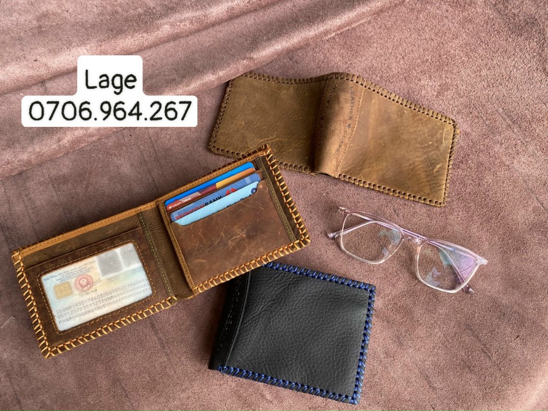 Dòng ví da sáp khâu viền chuyên chạy ads