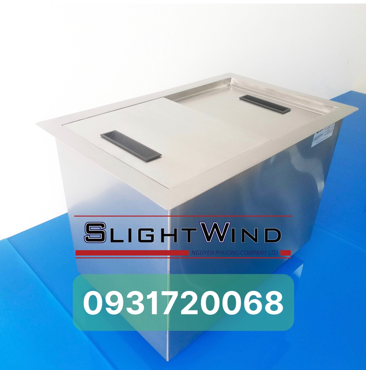 Thùng đá âm quầy lớn inox slightwind nguyễn phương